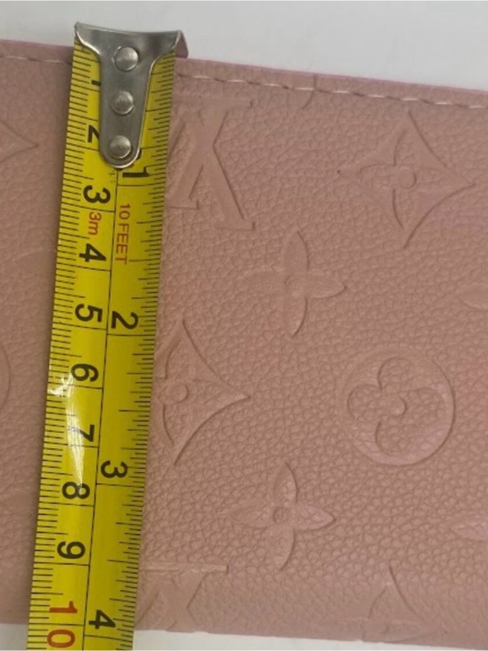 Designer LV DUPE Blush Embossed Monogram Zippy Wallet - Picture 3 of 7